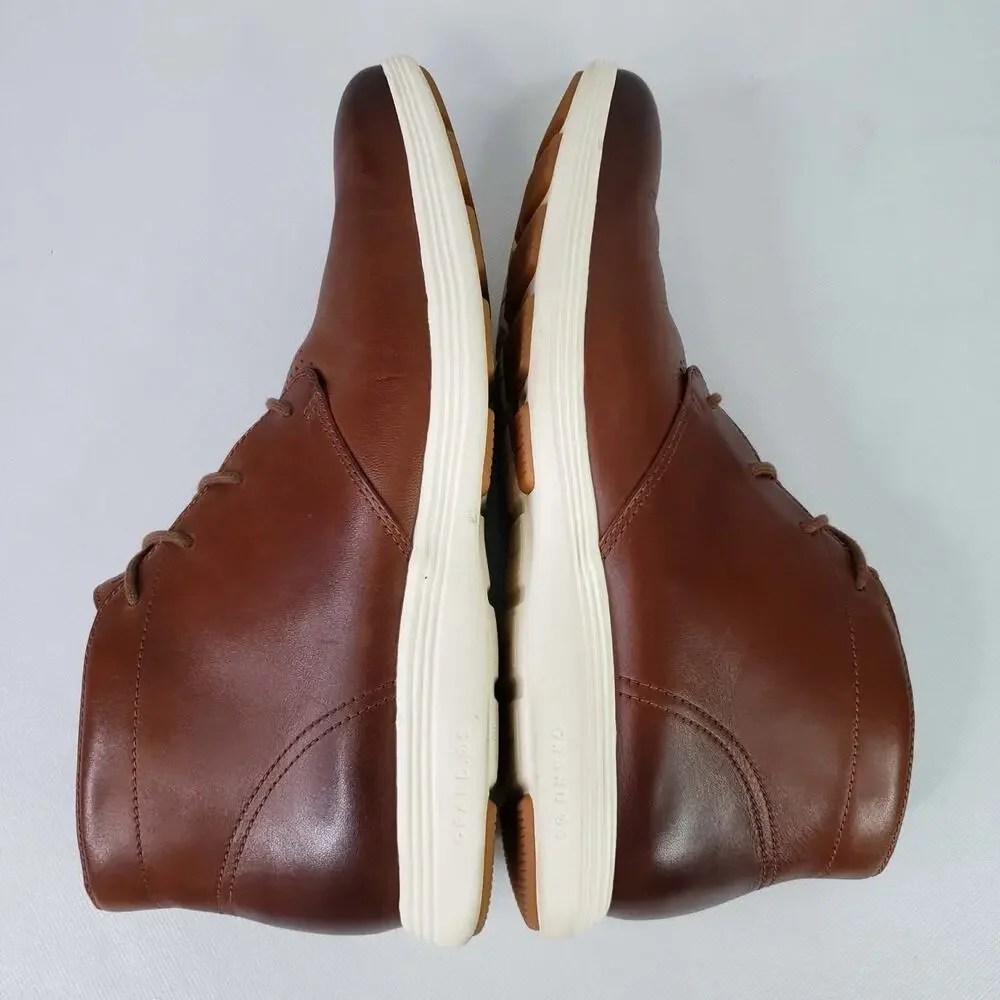 Cole Haan Mens Tour Chukka Boots Brown Leather Grand OS C29589 Size 10.5 M Shoes